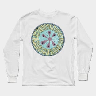 Diatom - Lindavia ocellata (artwork) Long Sleeve T-Shirt